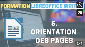 orientation de pages